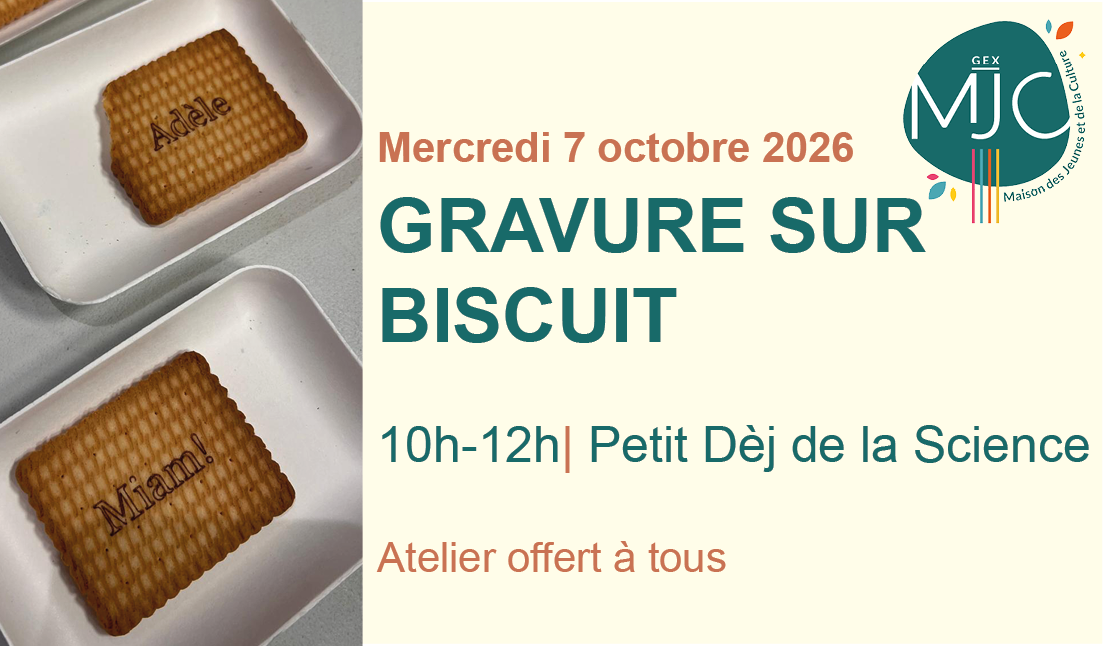 Gravure sur biscuit – mercredi 7 octobre